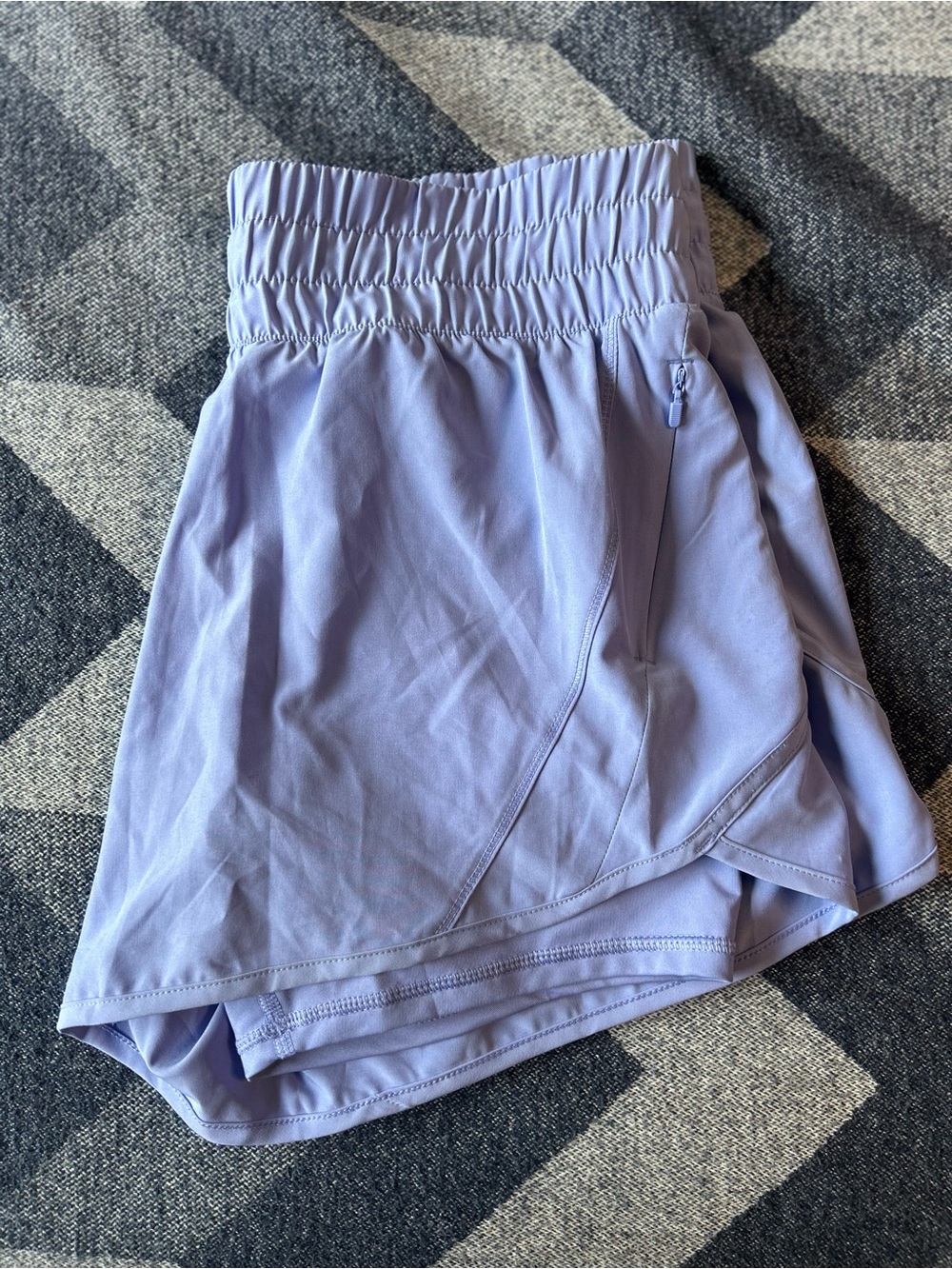 Avia Lilac Athletic Shorts with High Elastic Waistband
